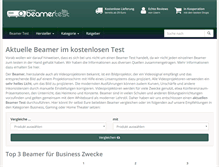 Tablet Screenshot of beamertest.biz
